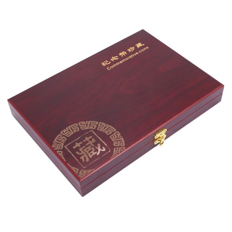 Wooden Commemorative Coins Box 100 slots