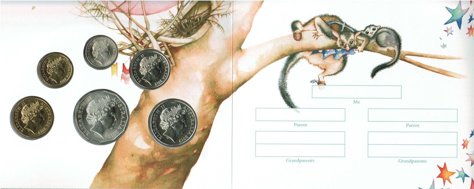 2019 Baby Mint Set Possum Magic 2019 Uncirculated Baby Coin Set