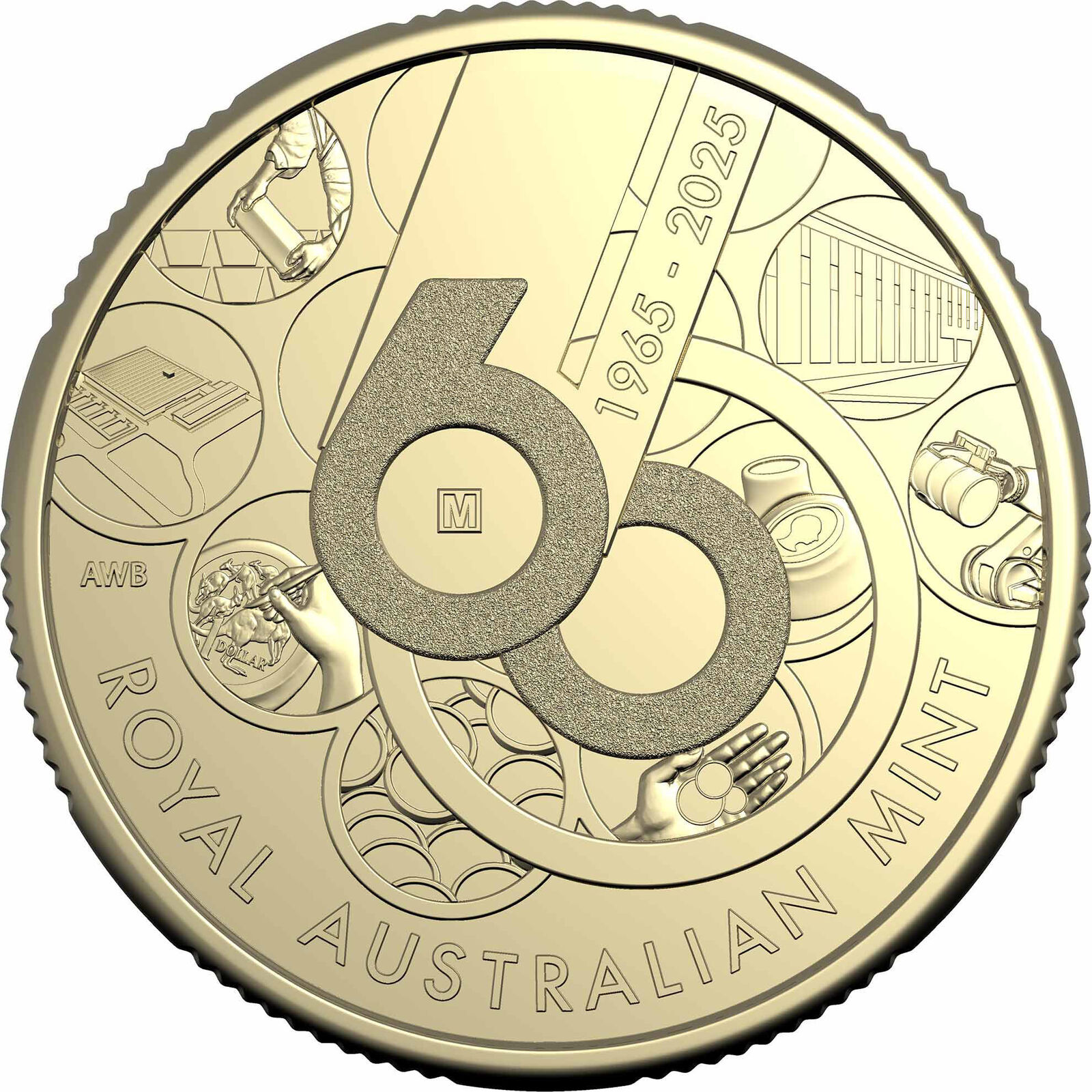 60th Anniversary of the Mint - 4-Coin Set $1 Mintmark and Privy Mark Uncirculate