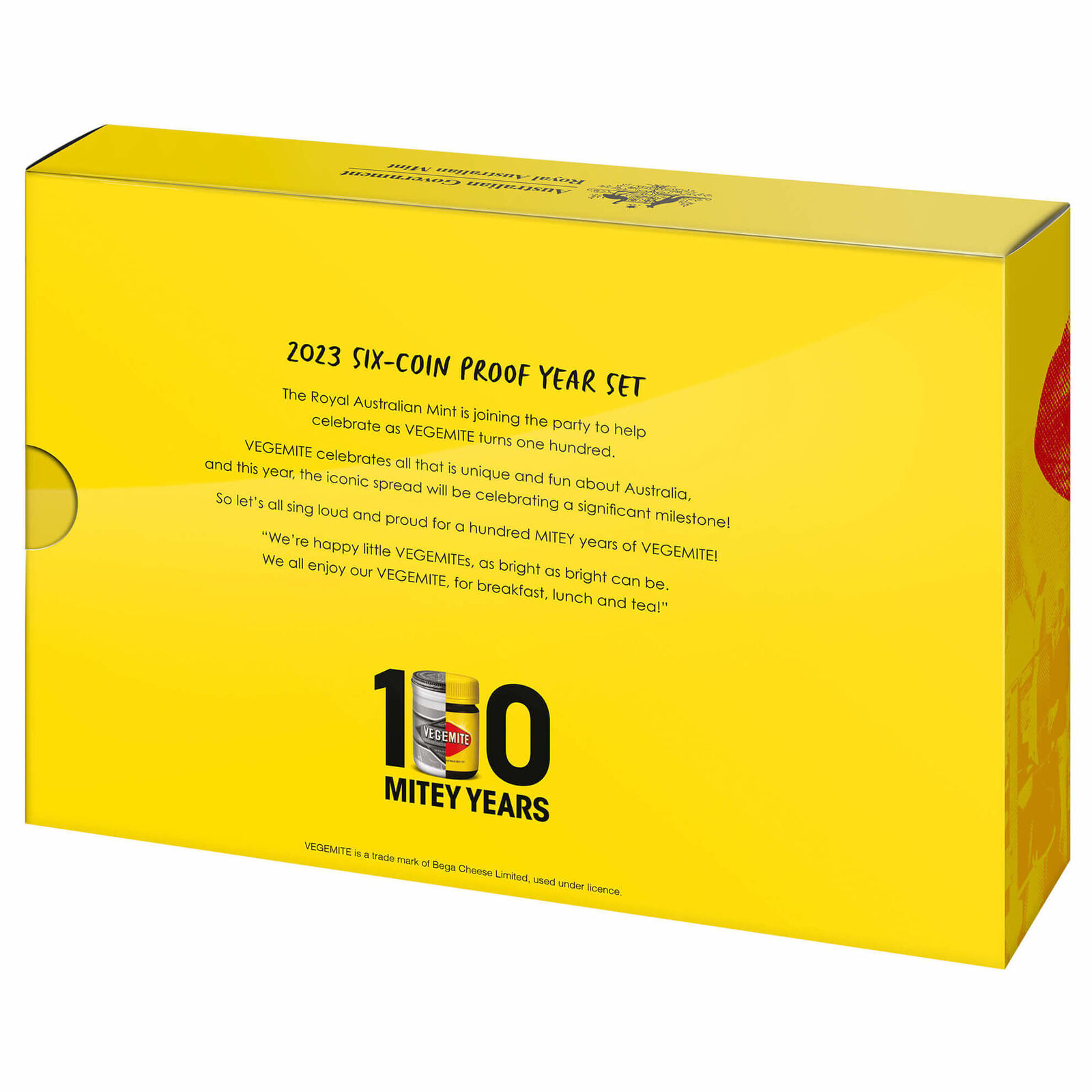 Vegemite Centenary - Proof Year Set 2023 6 Coin Collection