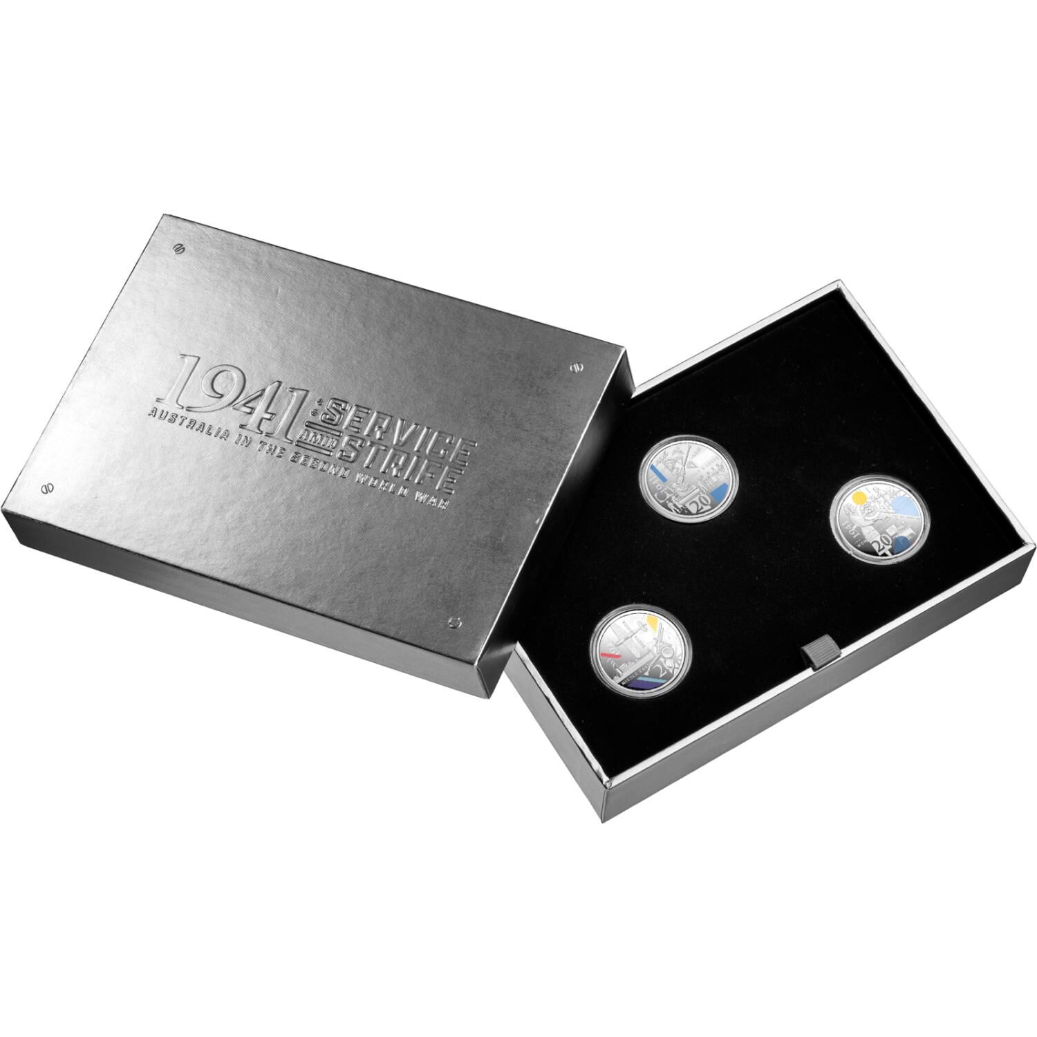 2026 20 cent SILVER Three Coin Set - 1941 Service & Strife - Australia in the Se